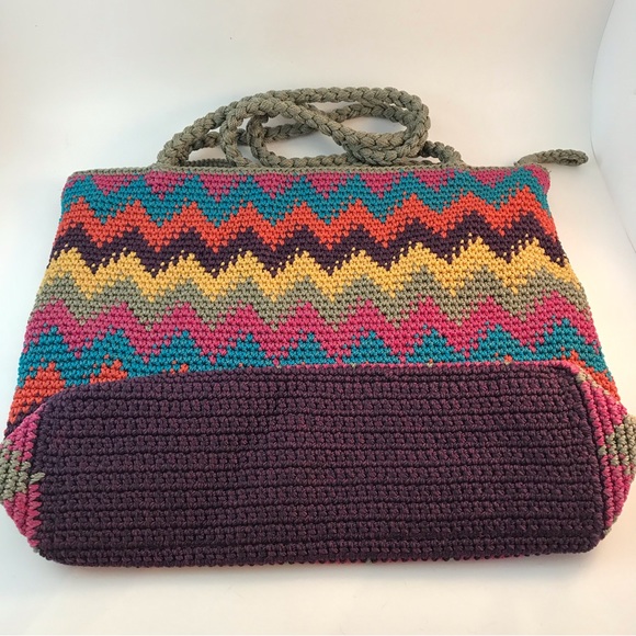 Chevron Patterned Woven Bag by The Sak - Picture 7 of 10